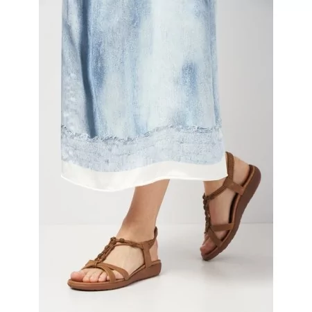 Sandalia Casual Para Senhora  - Conforto Private Label