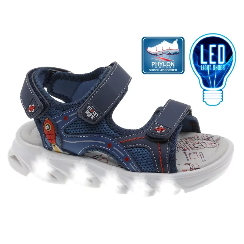 Sandalia Con Luces Infantil - Moonlight & Playled