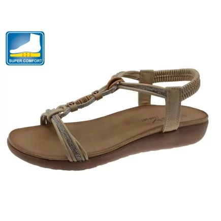 Sandalia Casual Para Senhora  - Conforto Private Label