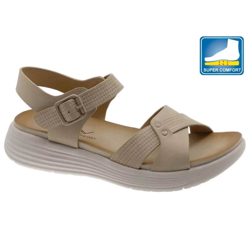 Sandalia Casual Para Senhora  - Conforto Private Label