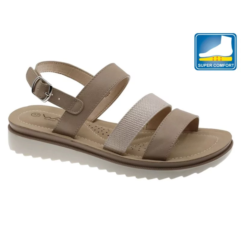 Sandalia Casual Para Senhora  - Conforto Private Label