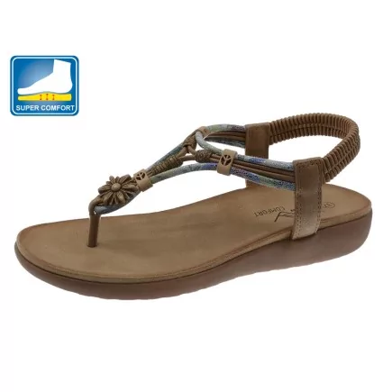 Sandalia Casual Para Senhora  - Conforto Private Label