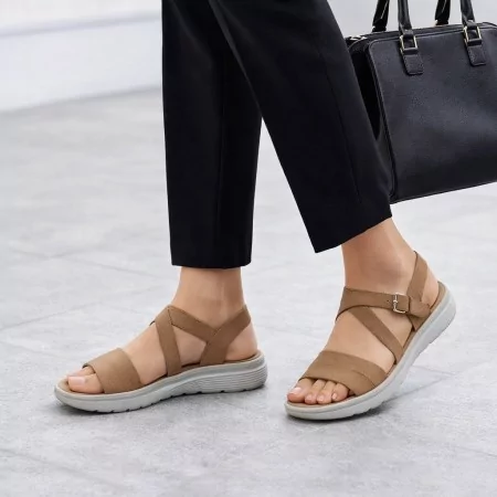 Sandalia Casual Para Senhora - Conforto Private Label
