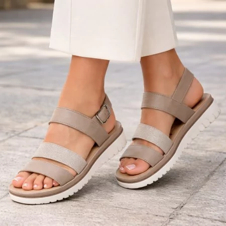 Sandalia Casual Para Senhora - Conforto Private Label